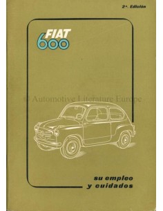 1955 FIAT 600 INSTRUCTIEBOEKJE SPAANS