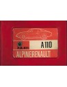 1968 ALPINE A110 1300 / 1600 SPARE PARTS MANUAL 