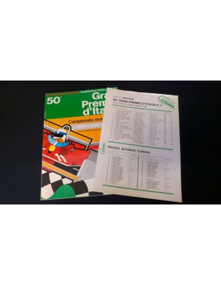 1979 50. GROßER PREIS VON ITALIEN (MONZA) OFFIZIELLER KATALOG ITALIENISCH