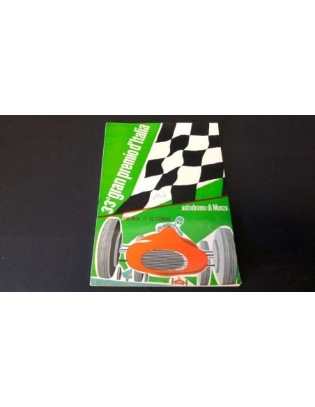 1962 33RD GRAND PRIX OF ITALY (MONZA) OFFICIAL CATALOGUE ITALIAN
