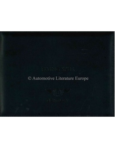 2016 BENTLEY FLYING SPUR INSTRUCTIEBOEKJE ENGELS