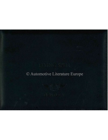 2016 BENTLEY FLYING SPUR INSTRUCTIEBOEKJE ENGELS