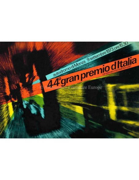 1973 44E GRAND PRIX VAN ITALIE (MONZA) OFFICIELE CATALOGUS ITALIAANS