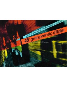 1974 45E GRAND PRIX VAN ITALIE (MONZA) OFFICIELE CATALOGUS ITALIAANS