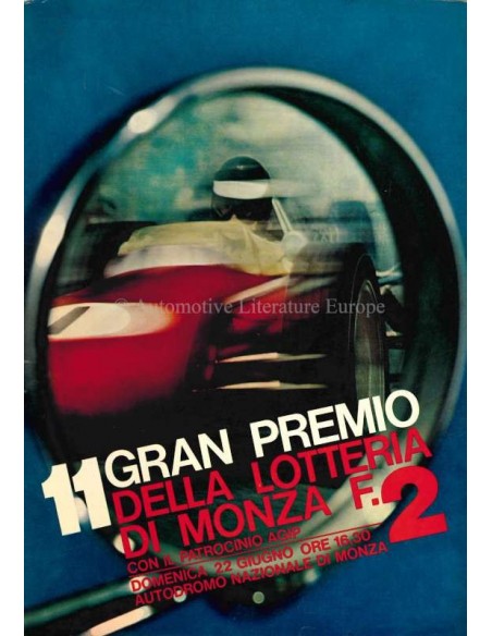 1968 GRAN PREMIO DELLA LOTTERIA DI MONZA OFFICIELE CATALOGUS ITALIAANS