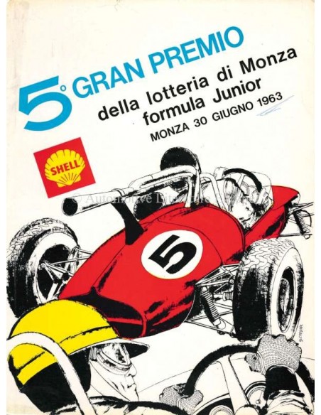 1963 GRAN PREMIO DELLA LOTTERIA DI MONZA OFFICIELE CATALOGUS ITALIAANS