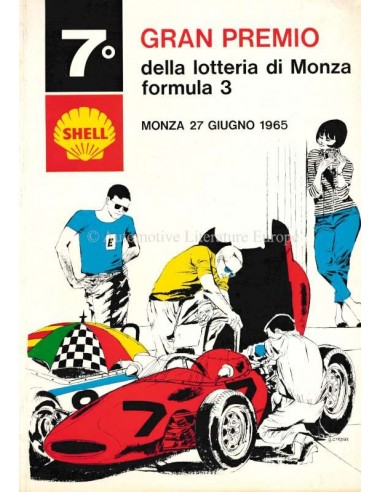 1965 GRAN PREMIO DELLA LOTTERIA DI MONZA OFFICIAL CATALOGUE ITALIAN