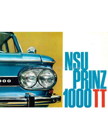 1966 NSU PRINZ 1000 TT BROCHURE NEDERLANDS