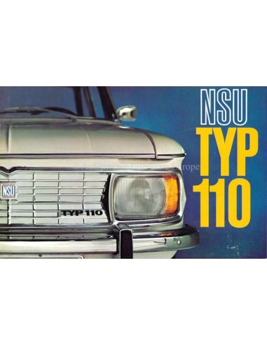 1965 NSU TYP 110 BROCHURE NEDERLANDS