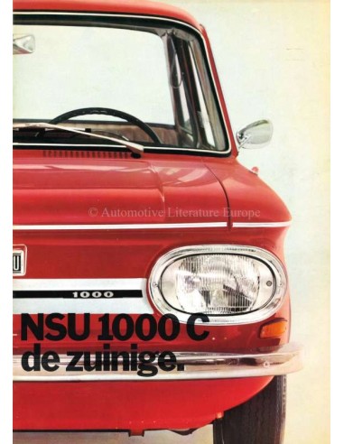 1971 NSU 1000 C BROCHURE DUTCH