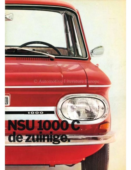 1971 NSU 1000 C BROCHURE NEDERLANDS
