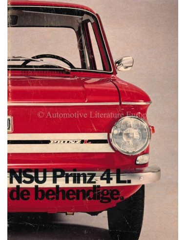 1971 NSU PRINZ 4L BROCHURE DUTCH