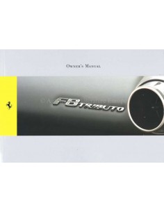 2019 FERRARI F8 TRIBUTO BETRIEBSANLEITUNG ENGLISCH