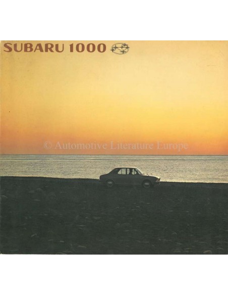 1966 SUBARU 1000 BROCHURE JAPANESE