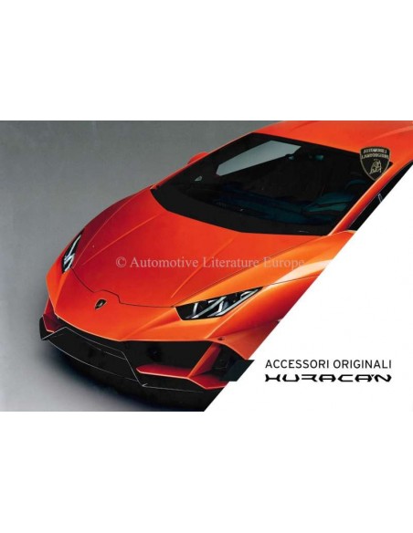 2019 LAMBORGHINI HURACAN ZUBEHÖR HARDBACK PROSPEKT ENGLISCH