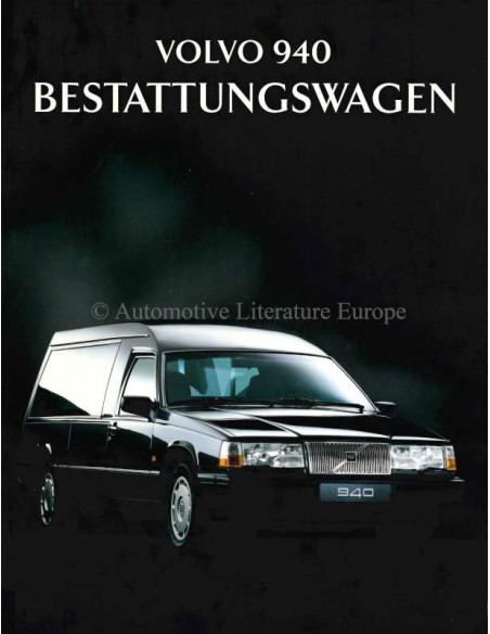 1993 VOLVO 940 BEGRAFENIS AUTO BROCHURE DUITS