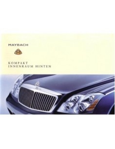 2002 MAYBACH INSTRUCTIEBOEKJE DUITS INTERIEUR ACHTERIN