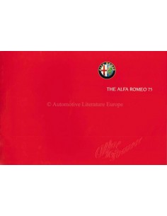 1989 ALFA ROMEO 75 BROCHURE ENGELS