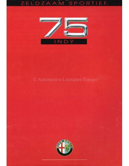 1991 ALFA ROMEO 75 INDY BROCHURE NEDERLANDS