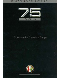 1991 ALFA ROMEO 75 IMOLA BROCHURE NEDERLANDS