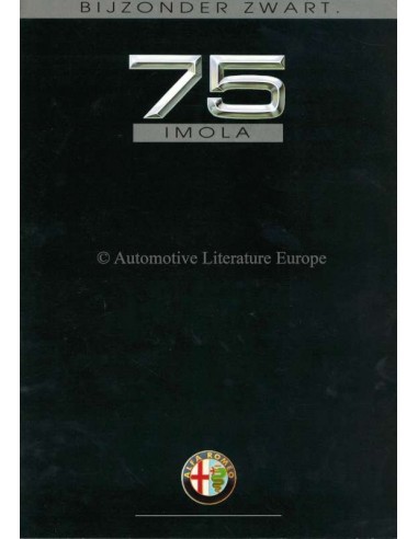 1991 ALFA ROMEO 75 IMOLA BROCHURE NEDERLANDS