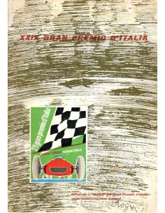 1958 29. GROßER PREIS VON ITALIEN (MONZA) OFFIZIELLER KATALOG ITALIENISCH