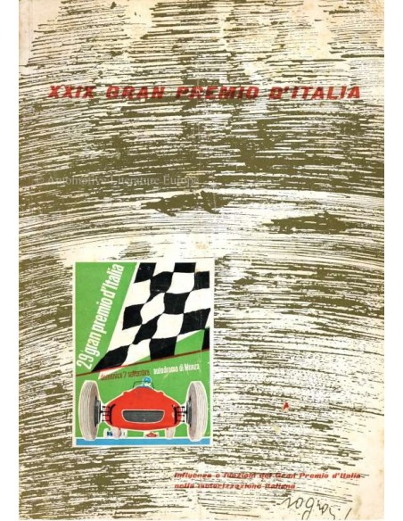 1958 29TH GRAND PRIX OF ITALY (MONZA) OFFICIAL CATALOGUE ITALIAN