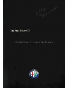 1989 ALFA ROMEO 75 BROCHURE ENGELS