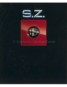 1990 ALFA ROMEO SZ HARDCOVER BROCHURE DUITS 2