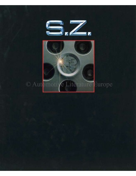 1990 ALFA ROMEO SZ HARDCOVER BROCHURE DUITS