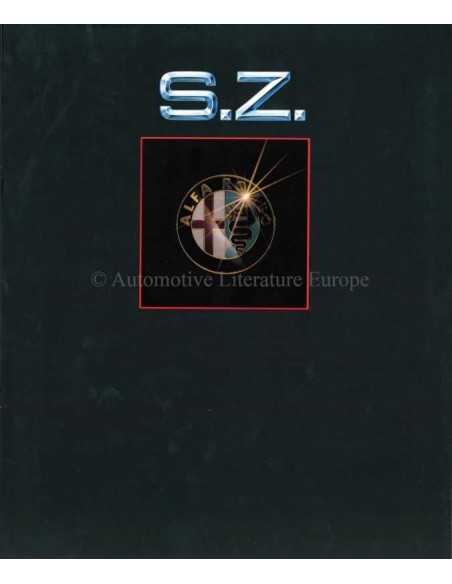 1990 ALFA ROMEO SZ HARDCOVER BROCHURE DUITS