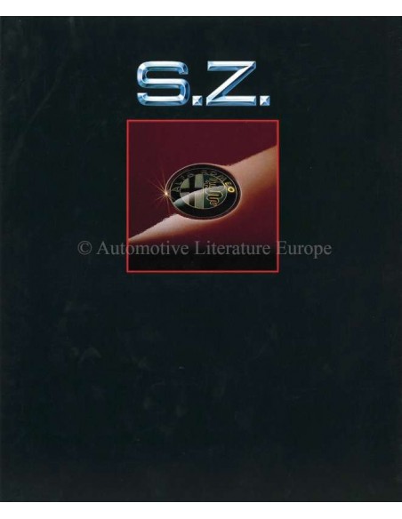 1990 ALFA ROMEO SZ HARDCOVER BROCHURE DUITS