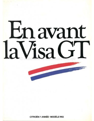 1982 CITROEN VISA GT PROSPEKT FRANZÖSISCH
