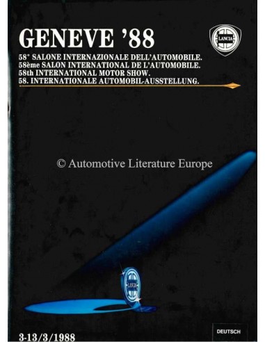 1988 LANCIA GENEVE PERSMAP ENGELS