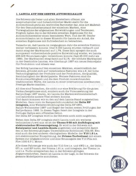 1988 LANCIA GENEVE PERSMAP ENGELS