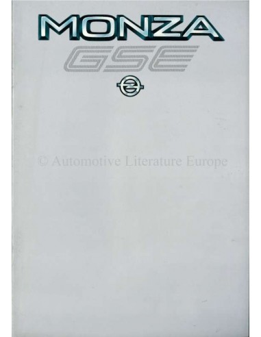 1983 OPEL MONZA GSE BROCHURE GERMAN