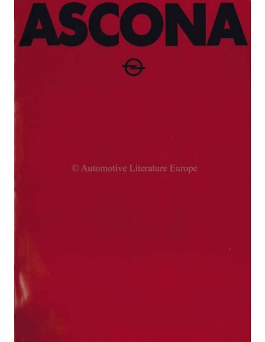 1979 OPEL ASCONA B BROCHURE DUITS