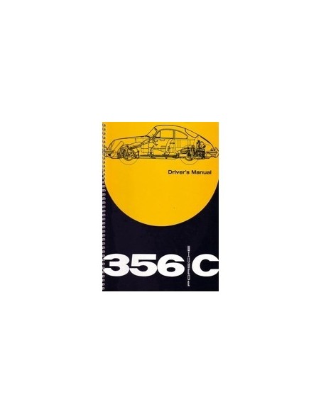 1963 PORSCHE 356 C INSTRUCTIEBOEKJE ENGELS