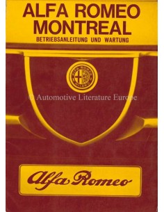 1972 ALFA ROMEO MONTREAL BETRIEBSANLEITUNG DEUTSCH