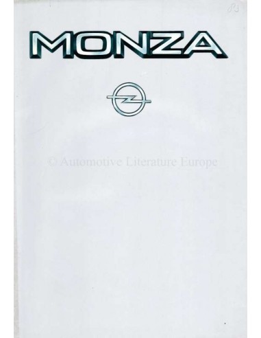1982 OPEL MONZA BROCHURE DUTCH