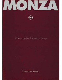 1978 OPEL MONZA COLORS & INTERIOR BROCHURE GERMAN