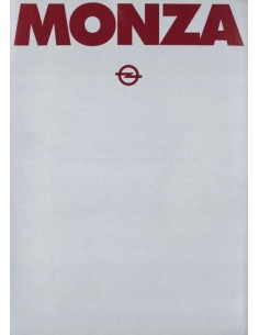 1981 OPEL MONZA C BROCHURE DUITS