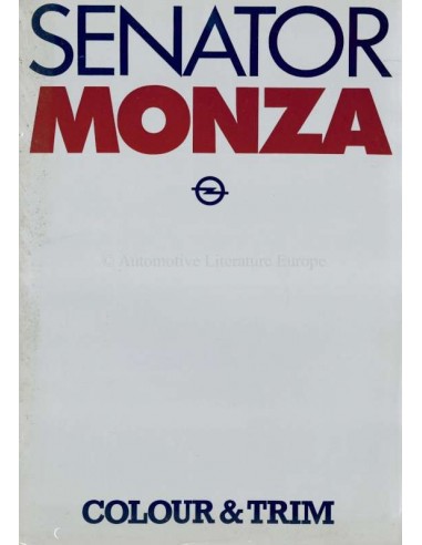 1979 OPEL SENATOR & MONZA PROSPEKT ENGLISCH