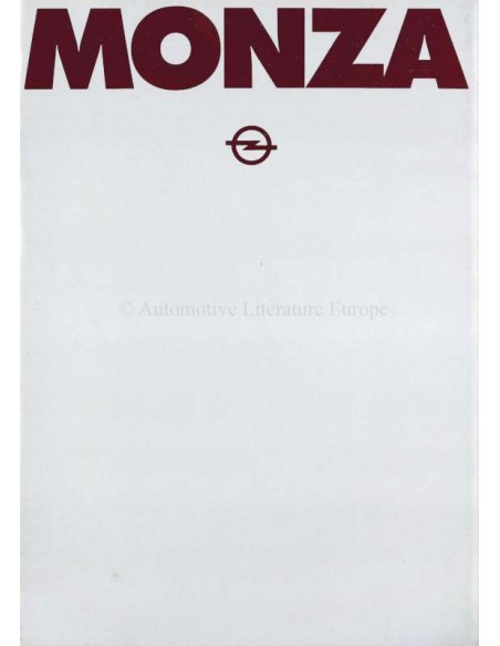 1979 OPEL MONZA C BROCHURE NEDERLANDS