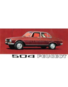 1969 PEUGEOT 504 SEDAN BROCHURE NEDERLANDS
