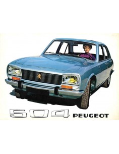 1969 PEUGEOT 504 SALOON BROCHURE DUTCH
