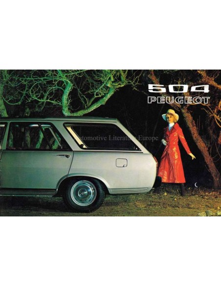 1971 PEUGEOT 504 BREAK BROCHURE DUTCH