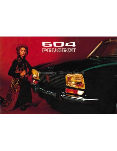 1969 PEUGEOT 504 SEDAN AUTOMAAT BROCHURE NEDERLANDS