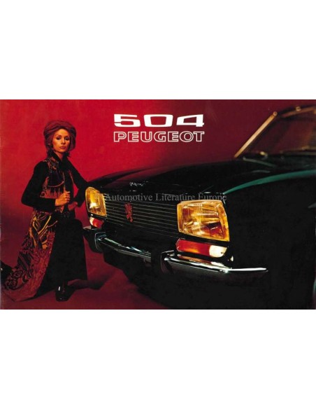 1970 PEUGEOT 504 LIMOUSINE AUTOMATIK PROSPEKT NIEDERLÄNIDSCH