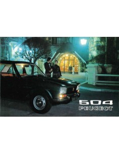 1972 PEUGEOT 504 SEDAN AUTOMAAT BROCHURE NEDERLANDS